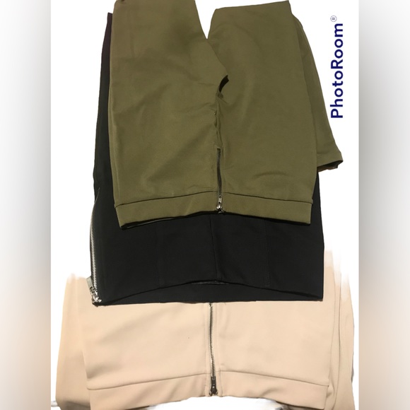 Bundle of 3 high waist stretch knit dress pants - Picture 3 of 8